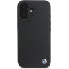 BMW Sign Leather Diamond Metal Logo MagSafe iPhone 16 Case - Black - (BMW000932-0)