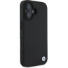 BMW Sign Leather Diamond Metal Logo MagSafe iPhone 16 Case - Black - (BMW000932-0)
