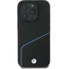 BMW Sign Leather Textured And Line MagSafe Case for iPhone 16 Pro Max - Black - (BMW000914-0)
