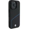 BMW Sign Leather Textured And Line MagSafe Case for iPhone 16 Pro Max - Black - (BMW000914-0)