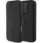 BMW Signature Leather Wordmark Case for iPhone 16 Pro - Black - (BMW000955-0)