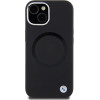 BMW Signature Liquid Silicone MagSafe case for iPhone 15 Plus - black - (BMW000692-0)