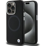 BMW Signature Liquid Silicone MagSafe case for iPhone 15 Pro Max - black - (BMW000694-0)