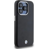BMW Signature Wrapped Metal MagSafe case for iPhone 15 Pro - black - (BMW000802-0)