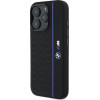 BMW Silicone Hexagon Blue Line MagSafe iPhone 16 Pro Case - Black - (BMW000947-0)