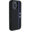 BMW Silicone Hexagon Blue Line MagSafe Case for iPhone 16 Pro Max - Black - (BMW000948-0)