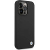 BMW Silicone Metal Logo case for iPhone 15 Pro - black - (BMW000727-0)
