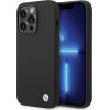 BMW Silicone Metal Logo iPhone 15 Pro Max Case - Black - (BMW000728-0)