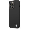BMW Silicone Metal Logo iPhone 15 Pro Max Case - Black - (BMW000728-0)