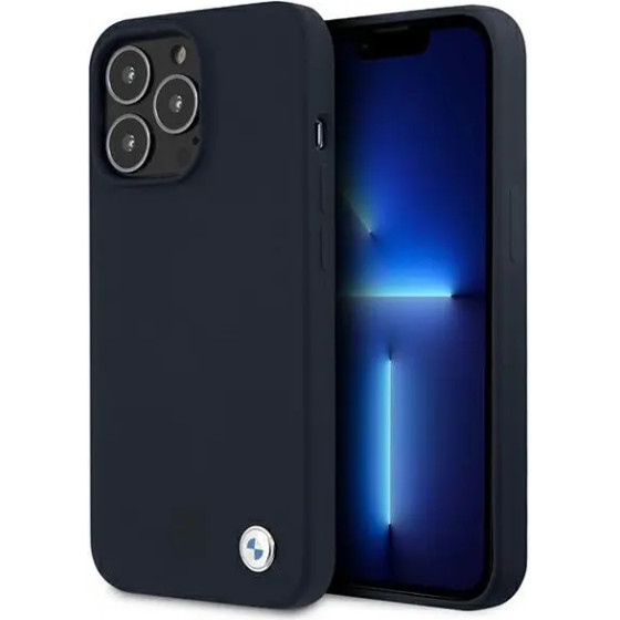 BMW Silicone Signature Case for iPhone 13 Pro Max 6.7 - Navy Blue - (BMW000424-0)