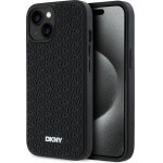DKNY 3D Rubber Repeat Pattern case for iPhone 15 Plus - black - (DK000197-0)