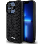 DKNY 3D Rubber Repeat Pattern case for iPhone 15 Pro - black - (DK000198-0)
