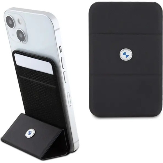 BMW Wallet Card Slot Stand Case CSMRSK Case - black MagSafe Signature Collection - (BMW000659-0)