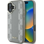 DKNY Checkered Pattern Magsafe iPhone 16 Case - Beige - (DK000246-0)