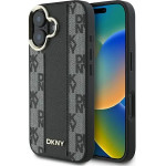 DKNY Checkered Pattern Magsafe iPhone 16 Plus Case - Black - (DK000243-0)