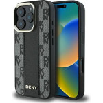 DKNY Checkered Pattern Magsafe iPhone 16 Pro Case - Black - (DK000244-0)