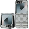 DKNY Checkered Pattern Printed Stripes Case for Samsung Galaxy Z Flip 6 - Beige - (DK000223-0)