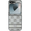 DKNY Checkered Pattern Printed Stripes Case for Samsung Galaxy Z Flip 6 - Beige - (DK000223-0)