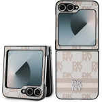 DKNY Checkered Pattern Printed Stripes Case for Samsung Galaxy Z Flip 6 - Pink - (DK000224-0)