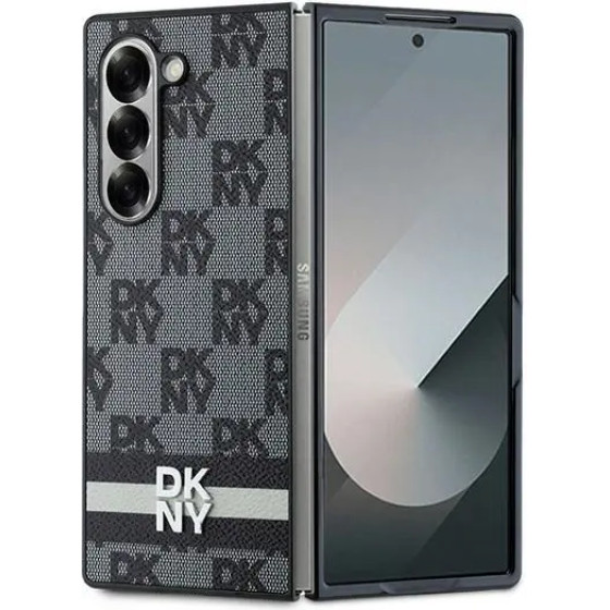 DKNY Checkered Pattern Printed Stripes case for Samsung Galaxy Z Fold 6 - black - (DK000228-0)