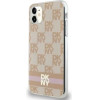 DKNY IML Checkered Mono Pattern & Printed Stripes MagSafe case for iPhone 11 / Xr - pink - (DK000158-0)