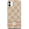 DKNY IML Checkered Mono Pattern & Printed Stripes MagSafe case for iPhone 11 / Xr - pink - (DK000158-0)