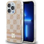 DKNY IML Checkered Mono Pattern & Printed Stripes MagSafe case for iPhone 13 Pro Max - pink - (DK000160-0)