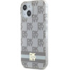 DKNY IML Checkered Mono Pattern & Printed Stripes MagSafe case for iPhone 15 / 14 / 13 - beige - (DK000177-0)