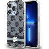 DKNY IML Checkered Mono Pattern & Printed Stripes MagSafe Case for iPhone 15 Pro Max - Black - (DK000173-0)