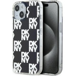 DKNY IML Checkered Mono Pattern case for iPhone 15 Plus / 14 Plus - black - (DK000155-0)