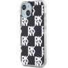 DKNY IML Checkered Mono Pattern case for iPhone 15 Plus / 14 Plus - black - (DK000155-0)
