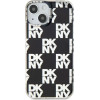 DKNY IML Checkered Mono Pattern case for iPhone 15 Plus / 14 Plus - black - (DK000155-0)