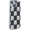 DKNY IML Checkered Mono Pattern case for iPhone 15 Plus / 14 Plus - black - (DK000155-0)