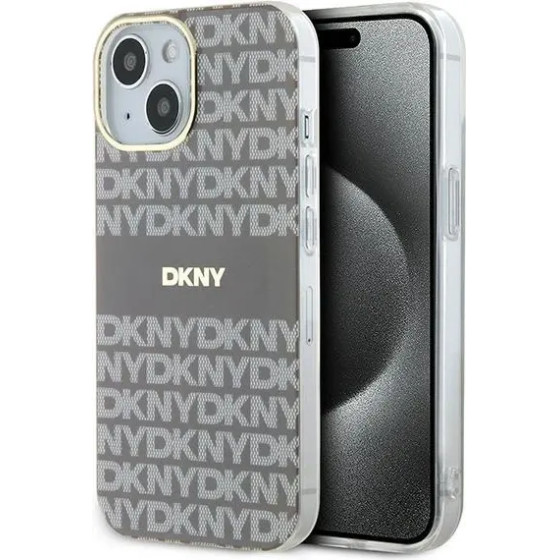 DKNY IML Mono & Stripe MagSafe case for iPhone 15 / 14 / 13 - beige - (DK000138-0)