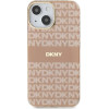 DKNY IML Mono & Stripe MagSafe Case for iPhone 15 Plus / 14 Plus - Pink - (DK000132-0)