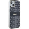 DKNY IML Mono & Stripe MagSafe Case for iPhone 15/14/13 - Black - (DK000150-0)