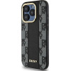 DKNY Leather Checkered Mono Pattern MagSafe case for iPhone 15 Pro - black - (DK000211-0)