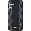 DKNY Leather Checkered Mono Pattern MagSafe case for Samsung Galaxy S24 - black - (DK000201-0)