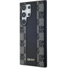 DKNY Leather Checkered Mono Pattern MagSafe Case for Samsung Galaxy S24 Ultra - Black - (DK000203-0)