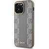 DKNY Leather Checkered Mono Pattern MagSafe iPhone 14 Pro Max Case - Beige - (DK000216-0)