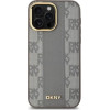 DKNY Leather Checkered Mono Pattern MagSafe iPhone 14 Pro Max Case - Beige - (DK000216-0)