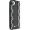 DKNY Leather Checkered Mono Pattern MagSafe iPhone 16e Case - Black - (DK000315-0)