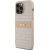DKNY Leather Mono Stripe & Metal Logo case for iPhone 14 Pro - pink - (DK000067-0)