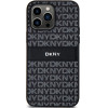 DKNY Leather Mono Stripe & Metal Logo case for iPhone 14 Pro - black - (DK000052-0)