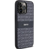 DKNY Leather Mono Stripe & Metal Logo case for iPhone 14 Pro Max - black - (DK000053-0)