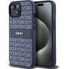 DKNY Leather Mono Stripe & Metal Logo case for iPhone 15 / 14 / 13 - blue - (DK000073-0)
