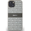 DKNY Leather Mono Stripe & Metal Logo case for iPhone 15 / 14 / 13 - beige - (DK000059-0)