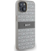 DKNY Leather Mono Stripe & Metal Logo case for iPhone 15 / 14 / 13 - beige - (DK000059-0)