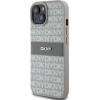 DKNY Leather Mono Stripe & Metal Logo case for iPhone 15 Plus / 14 Plus - beige - (DK000063-0)
