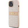 DKNY Leather Mono Stripe & Metal Logo case for iPhone 15 / 14 / 13 - pink - (DK000069-0)